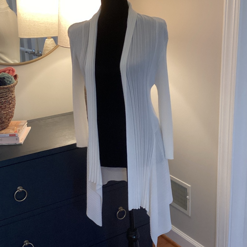 Cream Women's Ribbed duster